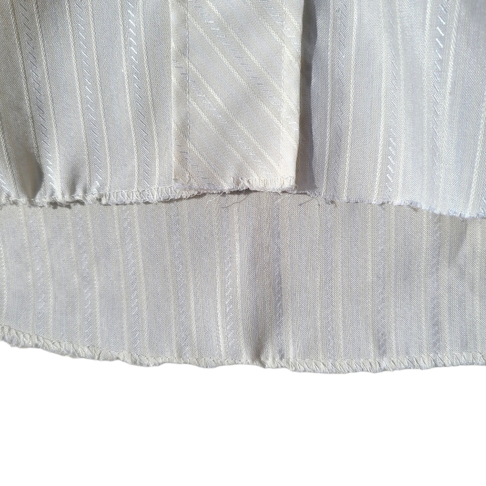 H Bar C Ranchwear Ivory Permanent Press Long Tail Pearl Snap Button Down Shirt - Picture 6 of 10